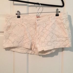 White Lace Summer/Vacation Shorts
